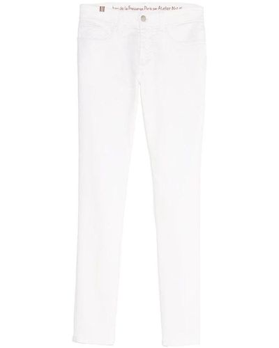 Ines De La Fressange Paris Jeans > slim-fit jeans - Blanc