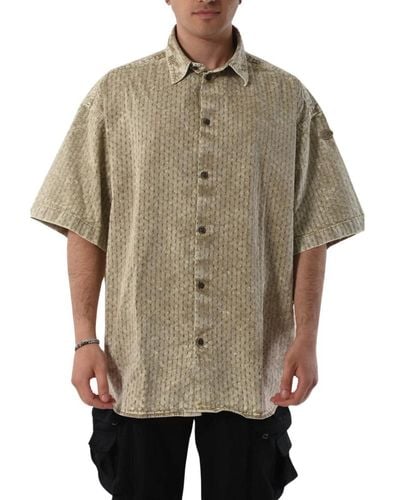 DIESEL Short Sleeve Shirts - Natural