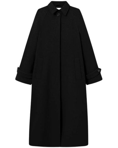 Mark Kenly Domino Tan Coats > single-breasted coats - Noir