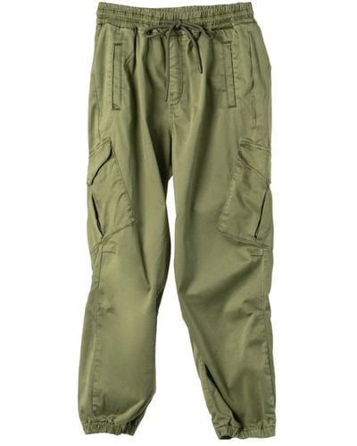 AG Jeans Pantaloni cargo high-rise - must-have di moda di lusso - Verde