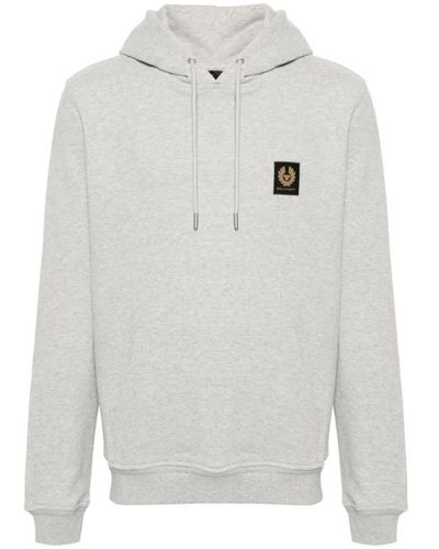 Belstaff Odshr old silver heather hoodie - Weiß