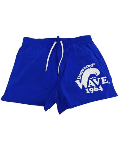 DSquared² Surfer gang rave boxer shorts - Blau