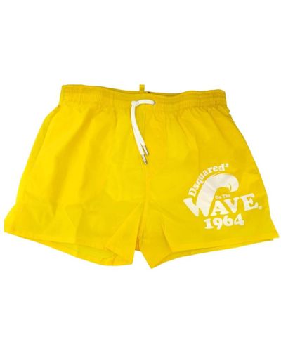 DSquared² Surfer gang rave boxer shorts - Giallo