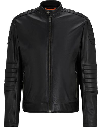 BOSS Jackets > leather jackets - Noir