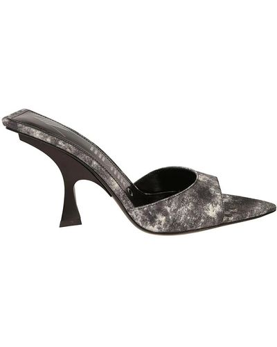 The Attico Shoes > heels > heeled mules - Gris
