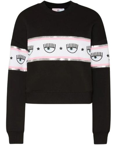 Chiara Ferragni Sweatshirts - Black