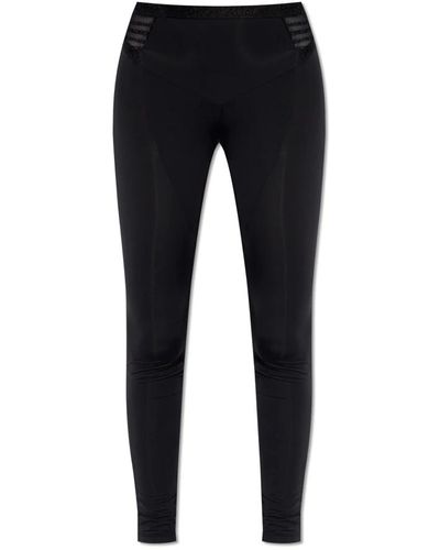 Emporio Armani Leggings con logo - Negro