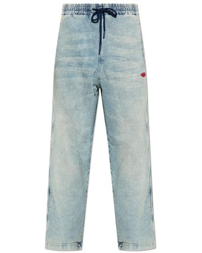 DIESEL Jeans > loose-fit jeans - Bleu