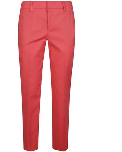 PT Torino Trousers > slim-fit trousers - Rouge