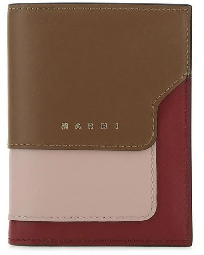 Marni Bi-fold wallet - Braun