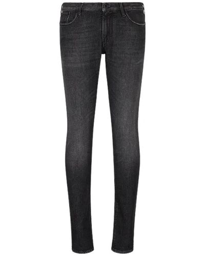 Emporio Armani Vintage delavé jeans in denim nero