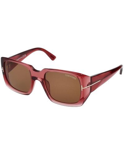 Tom Ford Stylische sonnenbrille ft1035 - Rot