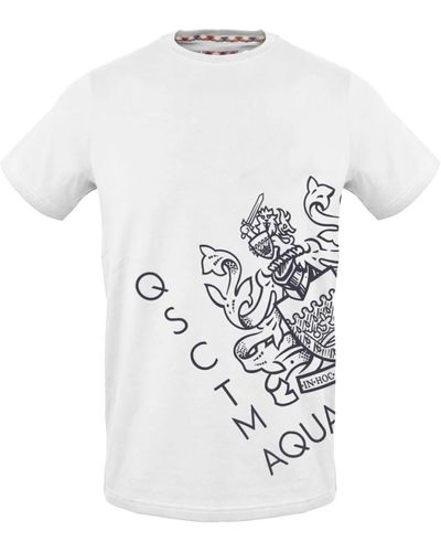 Aquascutum Solid round neck t-shirt - Weiß