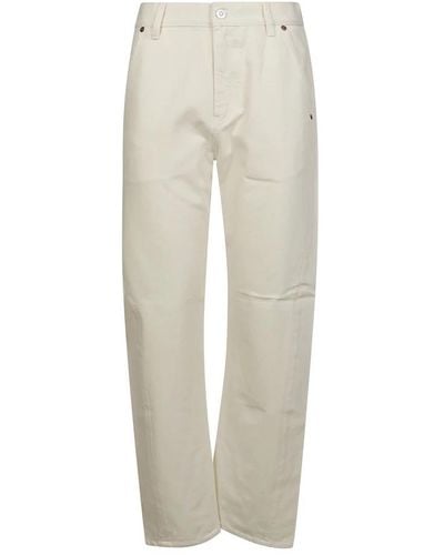 Victoria Beckham Wide Trousers - Natural