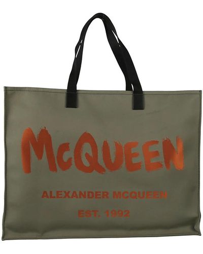 Alexander McQueen Tote Bags - Green