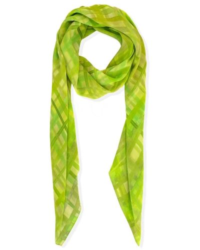Cortana Ziggy sciarpa di seta stampata - Verde