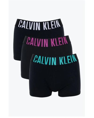 Calvin Klein 3-pack stretch boxers - noirs - Blau