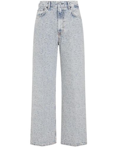 Acne Studios 5 taschen denim jeans buf beige - Grau