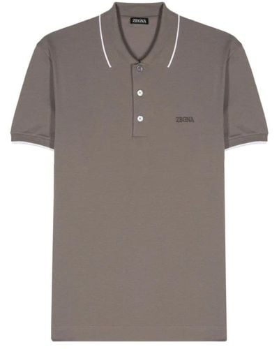 Zegna Polo Shirts - Grey