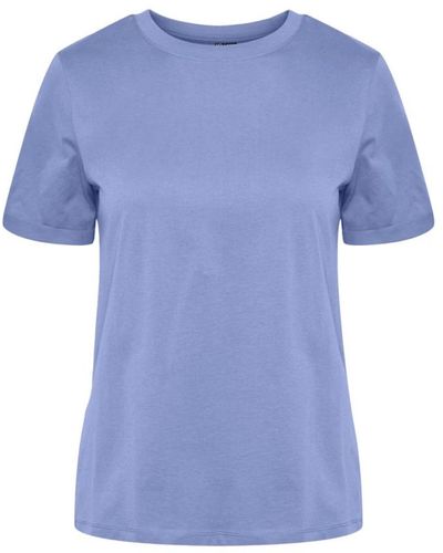 Pieces T-Shirts - Blue