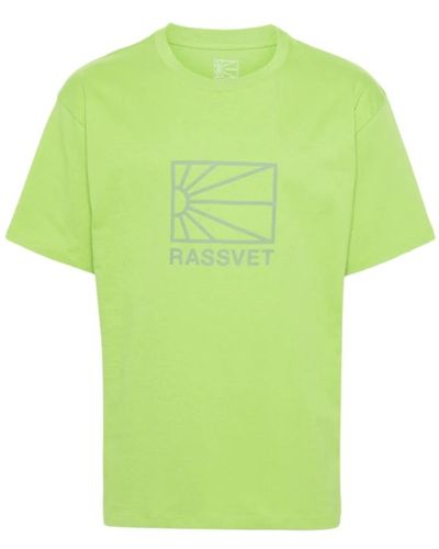 Rassvet (PACCBET) T-shirt mit großem logo in grün