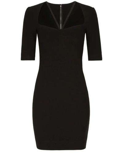 Dolce & Gabbana Short Jersey Dress - Black