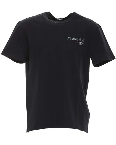 Fay T-Shirts - Black