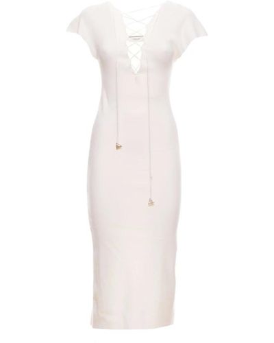 Akep Midi Dresses - White