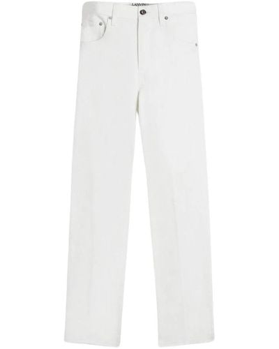 Lanvin Straight Jeans - White