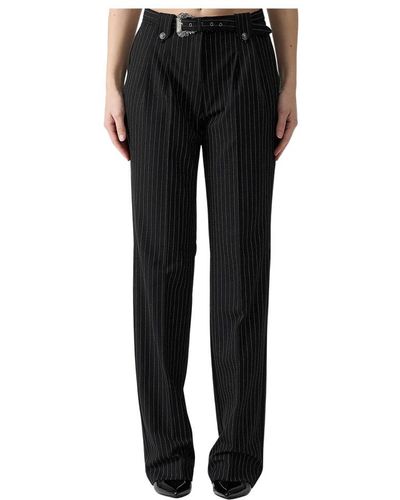 Versace Straight Trousers - Black