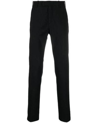 Eleventy Trousers > slim-fit trousers - Noir
