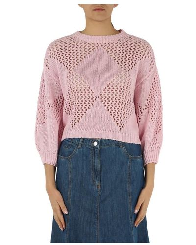 Emme Di Marella Round-Neck Knitwear - Pink