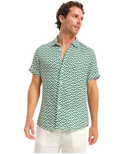 Peninsula Short Sleeve Shirts - Green