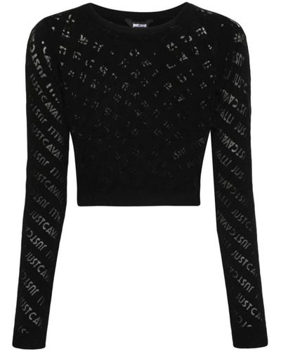 Just Cavalli Round-Neck Knitwear - Black