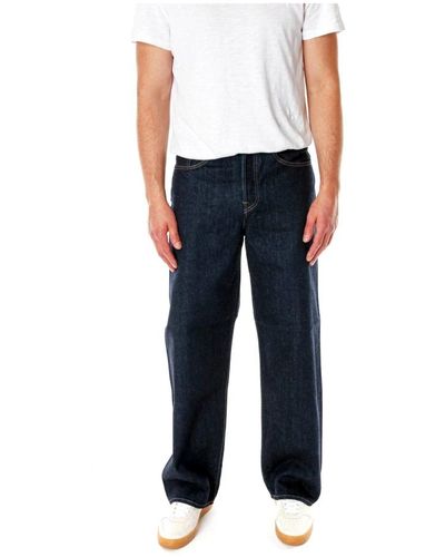 Edwin Weite straight fit mid waist jeans - Blau