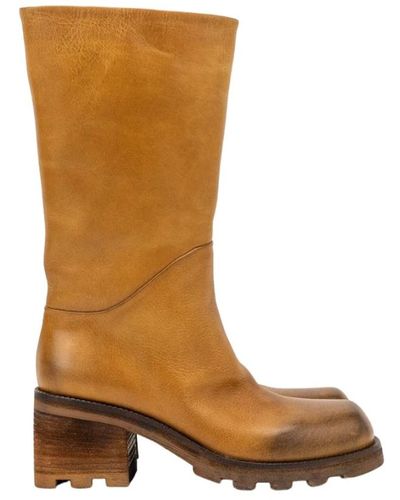 Elena Iachi Shoes > boots > high boots - Marron