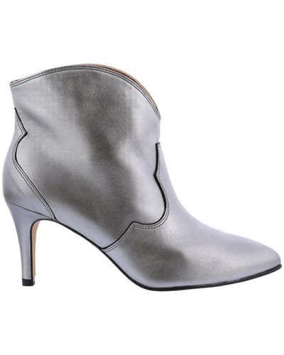 Toral Heeled Boots - Grey