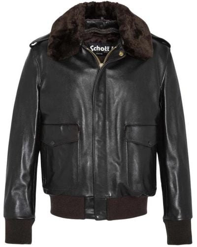 Schott Nyc Leather Jackets - Black