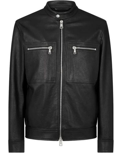 Dondup Leather Jackets - Black
