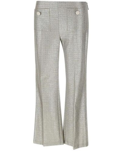 Elisabetta Franchi Wide Trousers - Grey