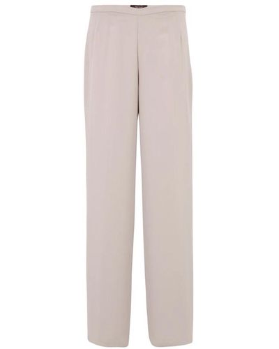 Vera Mont Elegant flowing wide-leg trousers,elegante weite beinhose - Grau