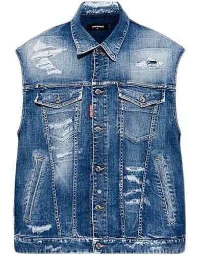 DSquared² Jackets > vests - Bleu