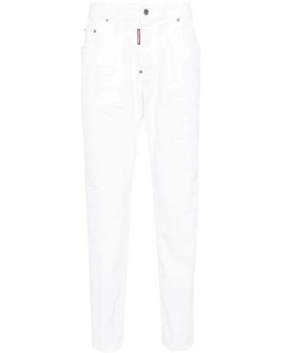 DSquared² Slim-Fit Trousers - White