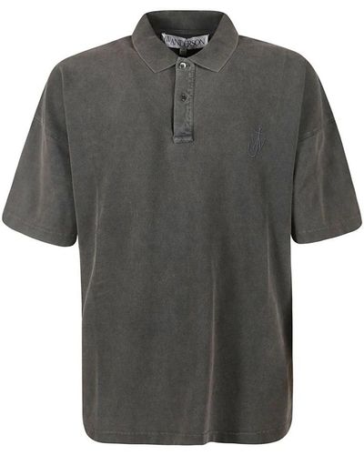 JW Anderson Polo Shirts - Grey