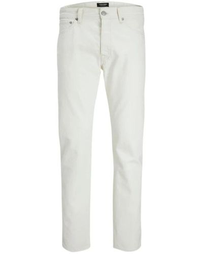 Jack & Jones Slim-Fit Trousers - White