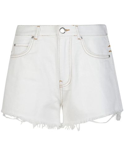 Pinko Denim Shorts - White
