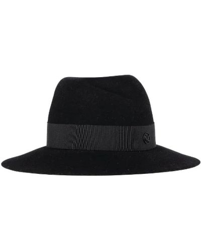 Maison Michel Wolle hats - Schwarz