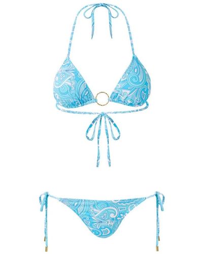 Melissa Odabash Blaues mirage triangel bikini set