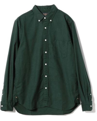 Beams Plus Premium oxford hemd in grün