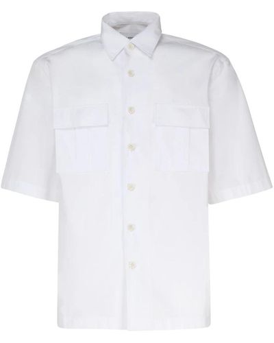 Lardini Short Sleeve Shirts - White